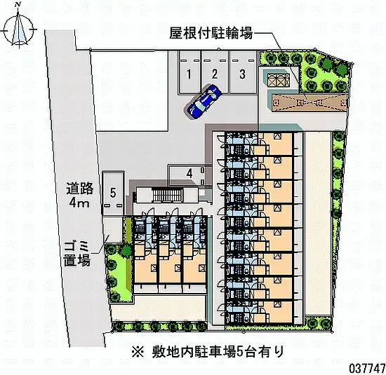 ★手数料０円★西東京市中町　月極駐車場（LP）